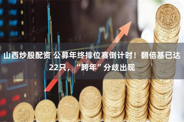 山西炒股配资 公募年终排位赛倒计时！翻倍基已达22只，“跨年”分歧出现